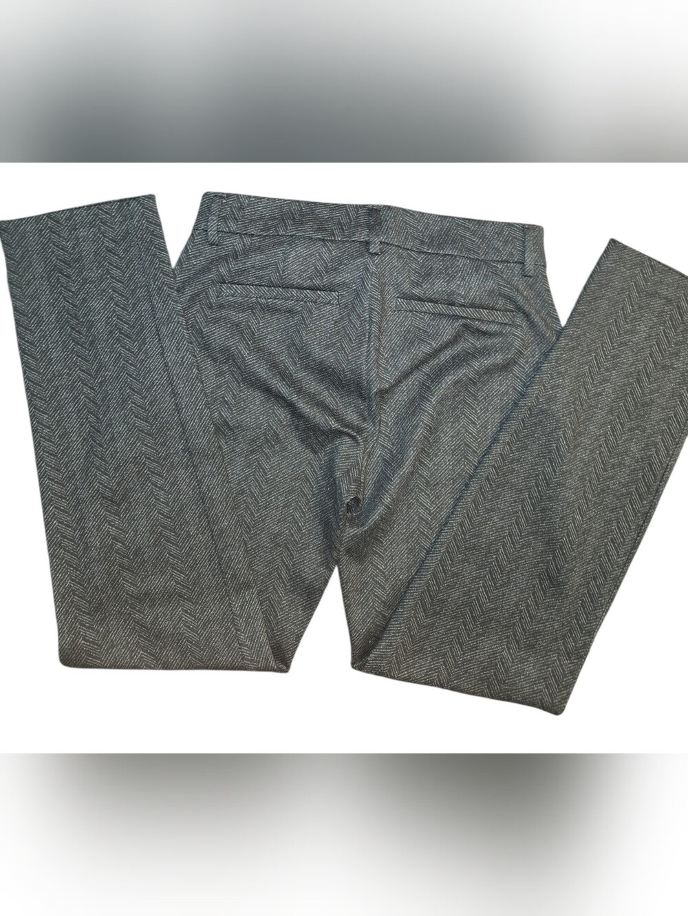 Liverpool Los Angeles Sz 0/25 Black Charcoal & Smokey Gray Dressy Trouser Pants